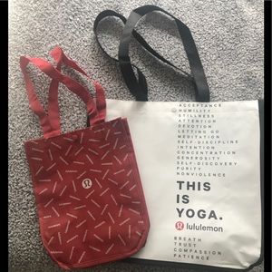 2 lululemon bags (1 large & 1 small)